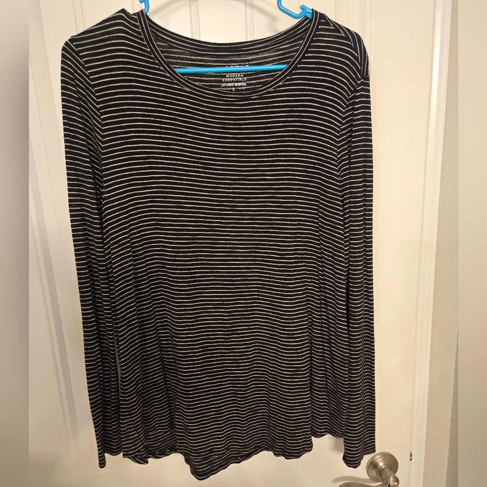 Apt. 9 Womens striped long-sleeved top